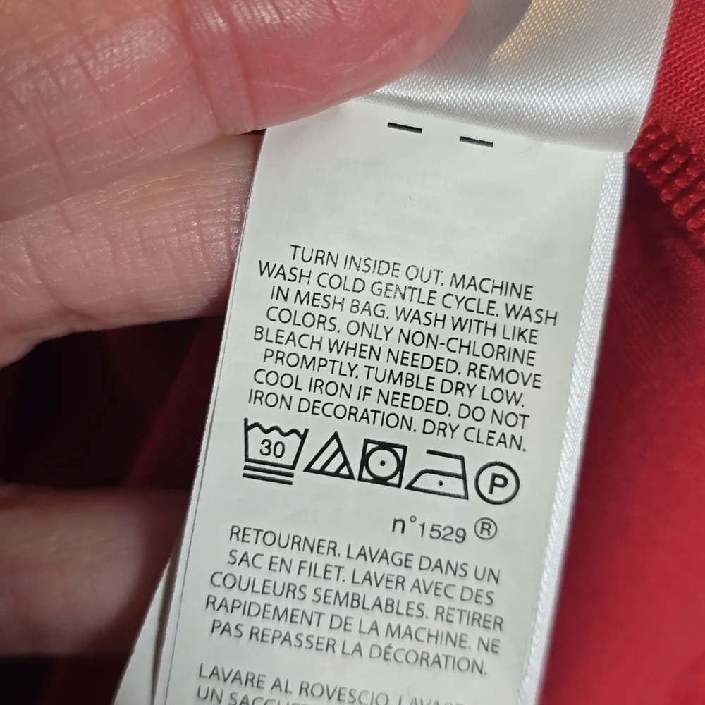 Polo Ralph Lauren Embossed Sweatshirt Red Size Large